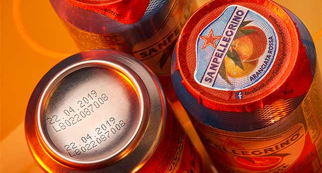 Showing printed CIJ Inks on the bottom of the can | Markem-Imaje