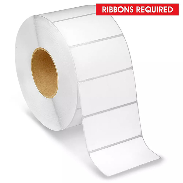 A roll of thermal transfer labels